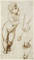 Recto: Das Jesuskind und andere Studien, WA1855.91